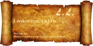 Lenkovics Lelle névjegykártya